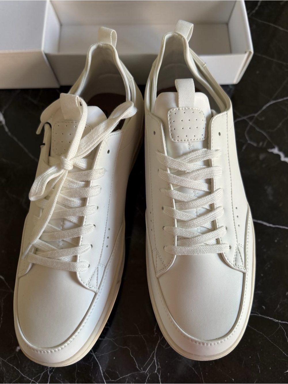 Steve Madden NYC Mark K Men's Court Casual Off-White Leather SZ 12 Sneakers NWT
